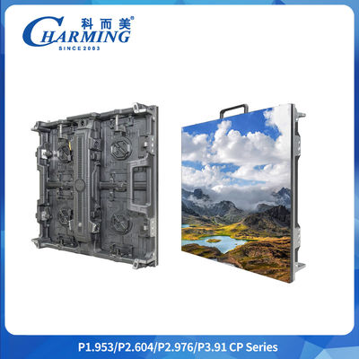 P2.9mm Painel LED a cores inteiras Indoor Curved Backdrop Alumínio Cabinet Led Screen Display para publicidade