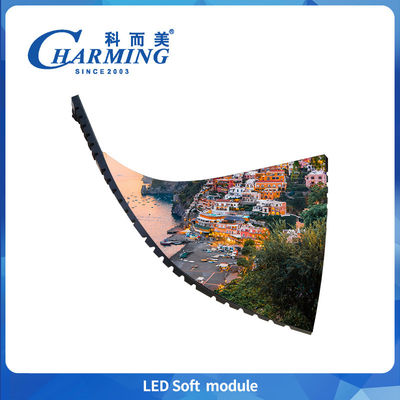 320×160×7.5MM Modulo de tela LED flexível 270g Luz P2 P2.5 P3 P4 Modulo de tela LED interior