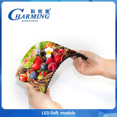 Manutenção frontal criativa Flexível HD Soft Led Module P1.86 P2 P2.5 P3 Curva de publicidade Display redondo Semi-círculo Led Screen