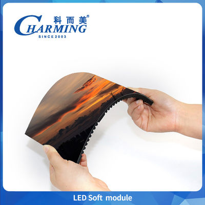 Manutenção frontal personalizada Magnético Flexível Soft Led Module Panel P1.86 P2 P2.5 HD Cylinder Led Screen For Creative Display