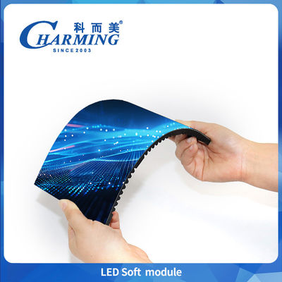 Módulo Soft Led Interior RGB P3 P3.076 P4 Splicing sem costura de alto contraste para tela espiral