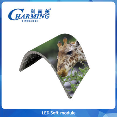 Módulo Soft Led Interior P2 P2.5 P3 Ip40 Nível de Proteção Splicing Sem Secções 4k Exibição de Alta Definição para tela cilíndrica