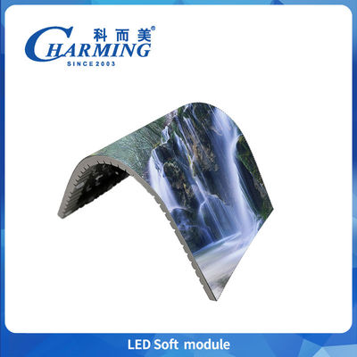 Full Color P1.86/P2/P2.5/P3.076 Modulo Soft Led Indoor 800hz Alto brilho para tela cilíndrica