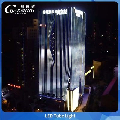 Luz de tubo LED RGB U38 DC24V Ângulo de visão 140° para projetos externos