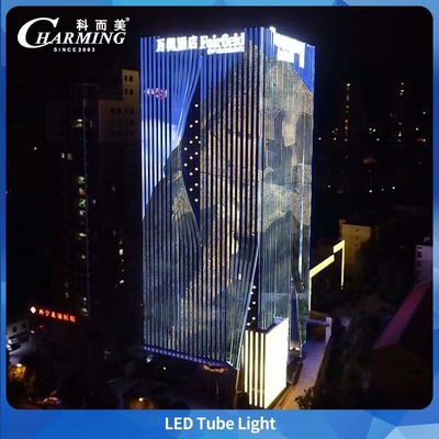 Luz de tubo LED RGBW de baixa potência U30 com controle DMX para projetos de iluminação externa