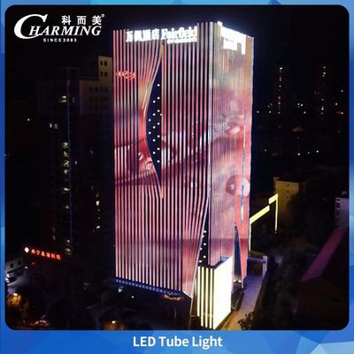 Luz de tubo externa com classificação IP65, sem área escura, conexão, cobertura de PC anti-UV para iluminação de edifícios de escadas