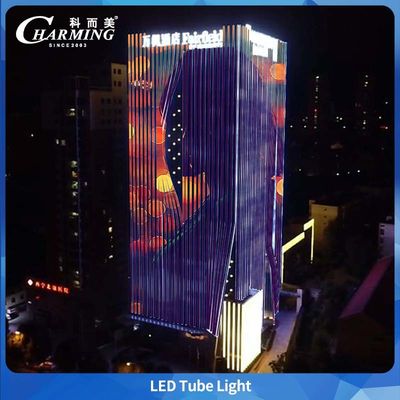 Iluminação de tubo LED RGB de vídeo Aminal de 24w 0,5/1m para fachada de edifícios