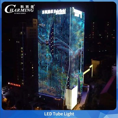 Tubo de luz LED SMD5050 IP65 à prova d'água para exteriores para edifícios comerciais grandes