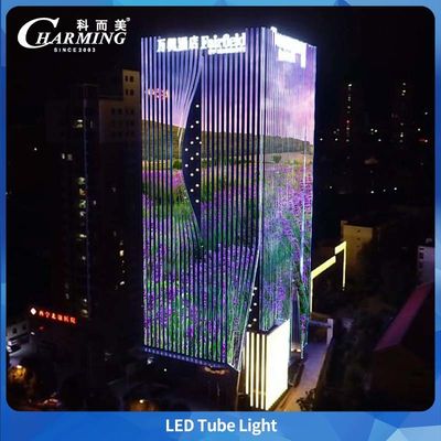 Luz de tubo de alumínio DC24V para elevação de edifícios à prova d'água para exteriores DMX SMD5050, com alta procura