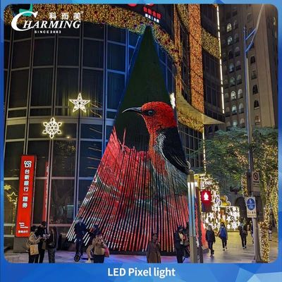 Luz de pixel LED externa IP66 plana e transparente de baixa potência para pontes
