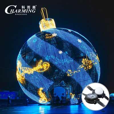 CM-40C Luz de pixel de alto brilho φ40x15.2mm RGB IP66 PC Shell Ideal para iluminação de cartazes e pontes