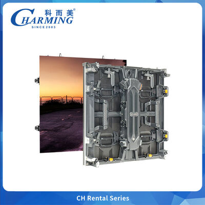 Painel de LED para aluguel externo à prova d'água P3.9 Gabinete de alumínio fundido desmagnetização de um clique para palco de eventos