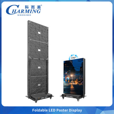Muralho de vídeo LED dobrável P1.86 P2 GOB à prova de umidade e anti-arranhões para conferências e exposições