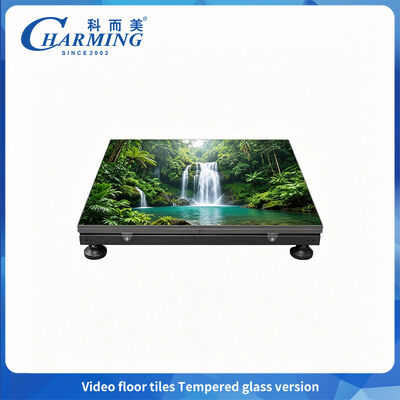 as telhas de assoalho video do diodo emissor de luz do elevado desempenho P3.91 de 500x1000mm/moderam a pista de dança interativa de vidro