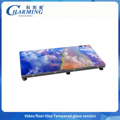 Tela de LED para pista de dança 65536 pontos/33a1 P3.91 com versão de vidro temperado 14-16 bits de nível de cinza