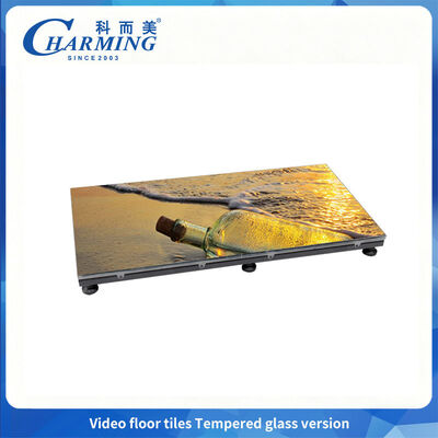 Tela de LED para pista de dança 65536 pontos/33a1 P3.91 com versão de vidro temperado 14-16 bits de nível de cinza