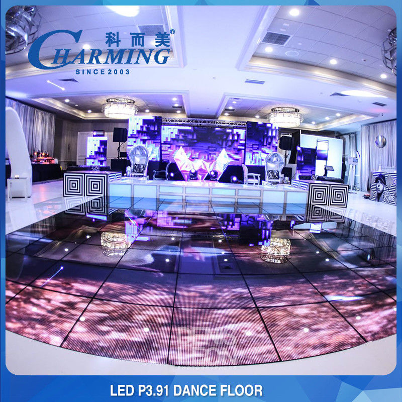 Painel de tela IP65 LED à prova d'água de azulejos de piso RGB Full Color 3840Hz, ideal para shows de dança Weeding