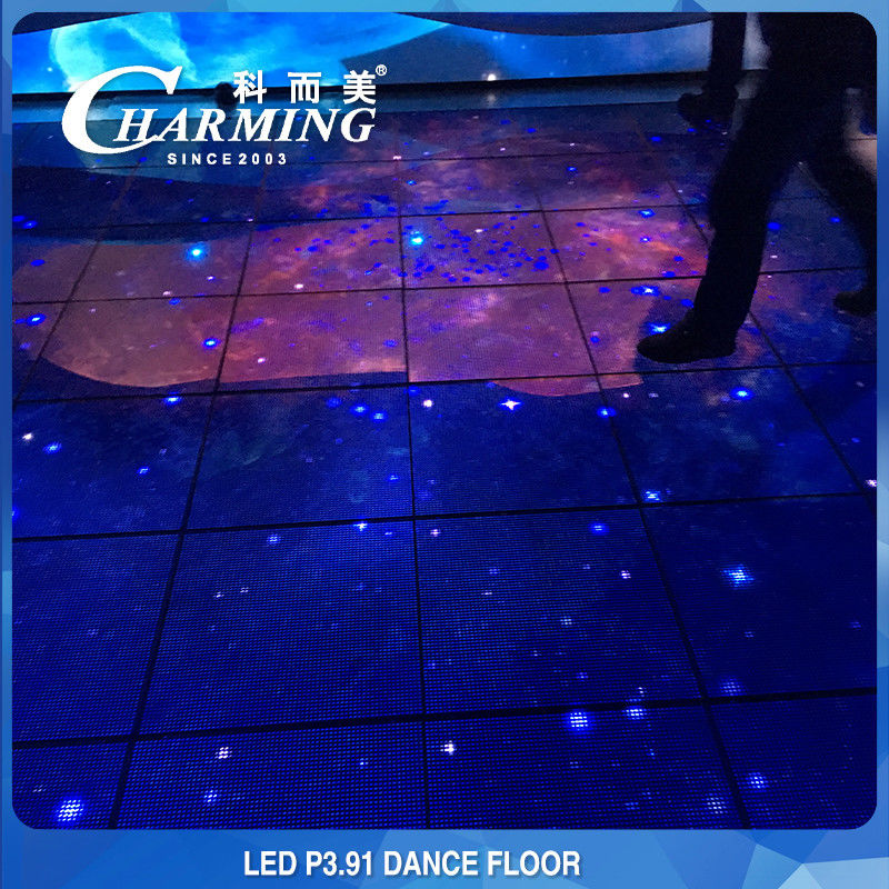 Painel de tela de azulejos de chão LED RGB Led Floor Tile Display Screen Waterproof IP65 3840Hz Suporte Weeding Dance Show