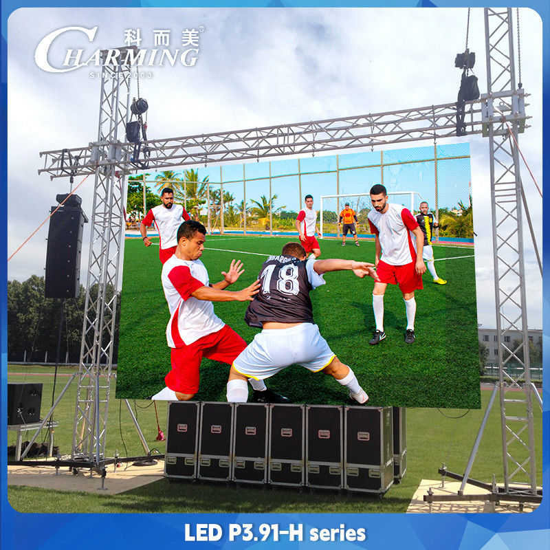 P3.91 Impressão de parede de vídeo LED de aluguer ao ar livre de liga de alumínio série H IP65
