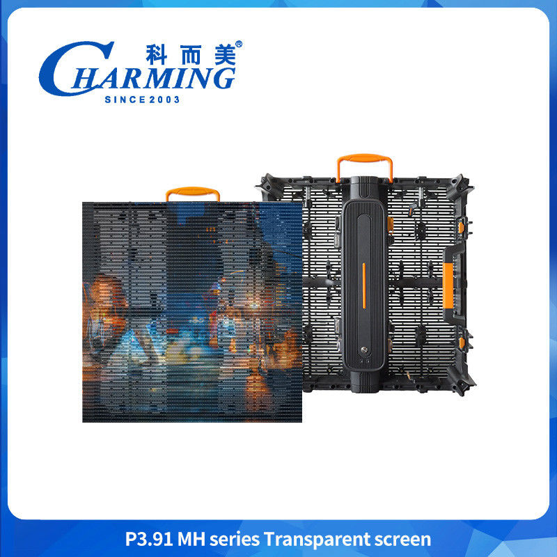 Ecrã LED transparente Vidro exterior interior Transparente LED Painéis de exibição de filme Ecrã de vídeo