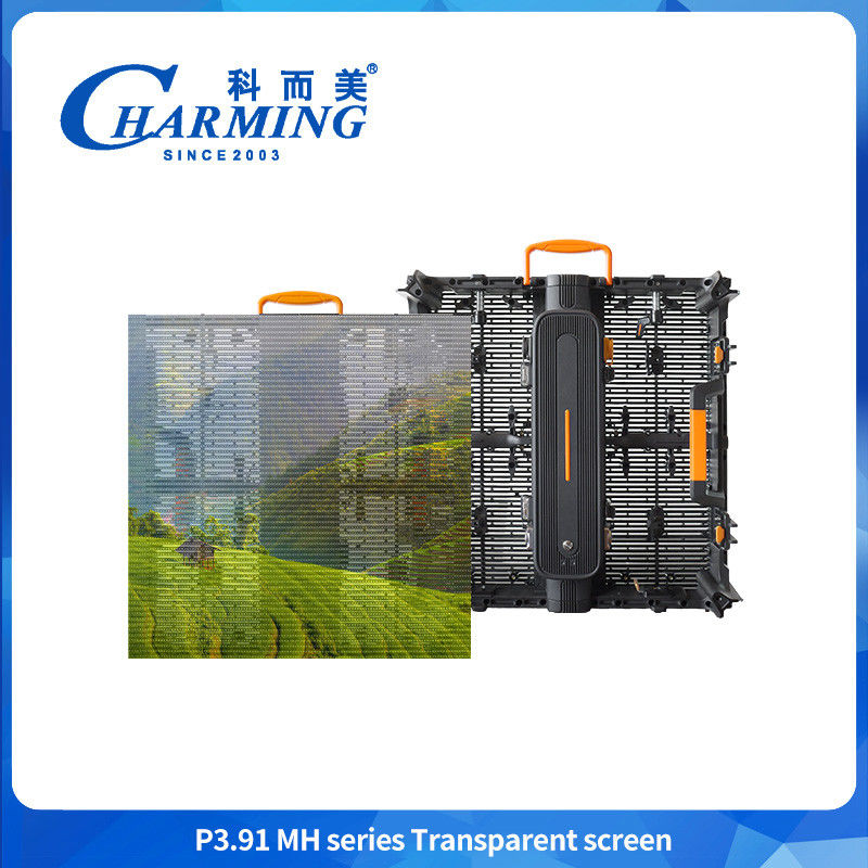 P3.91 Aluguer ao ar livre Parede de vídeo LED transparente para o fundo do palco