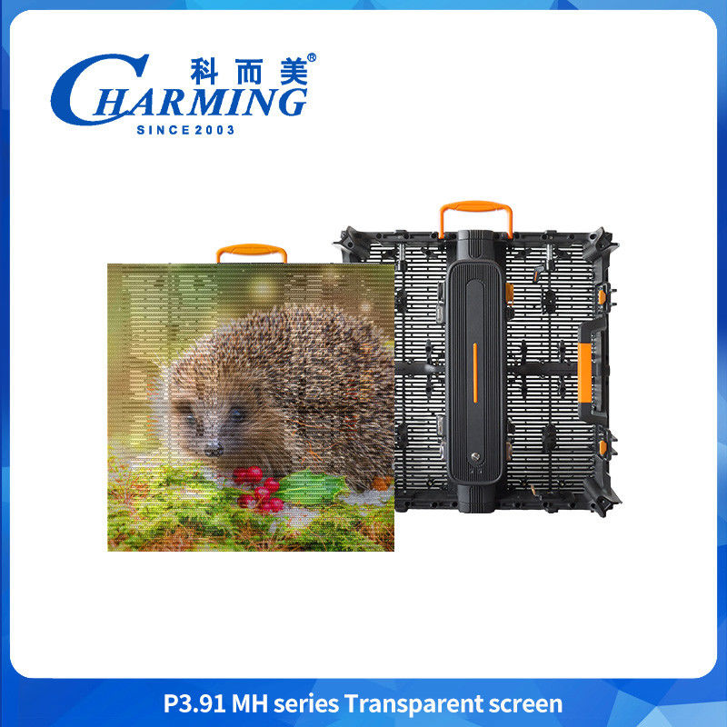 Full Color P3.91 Transparente Exterior LED Display HD Transparente LED Display Screen Para publicidade