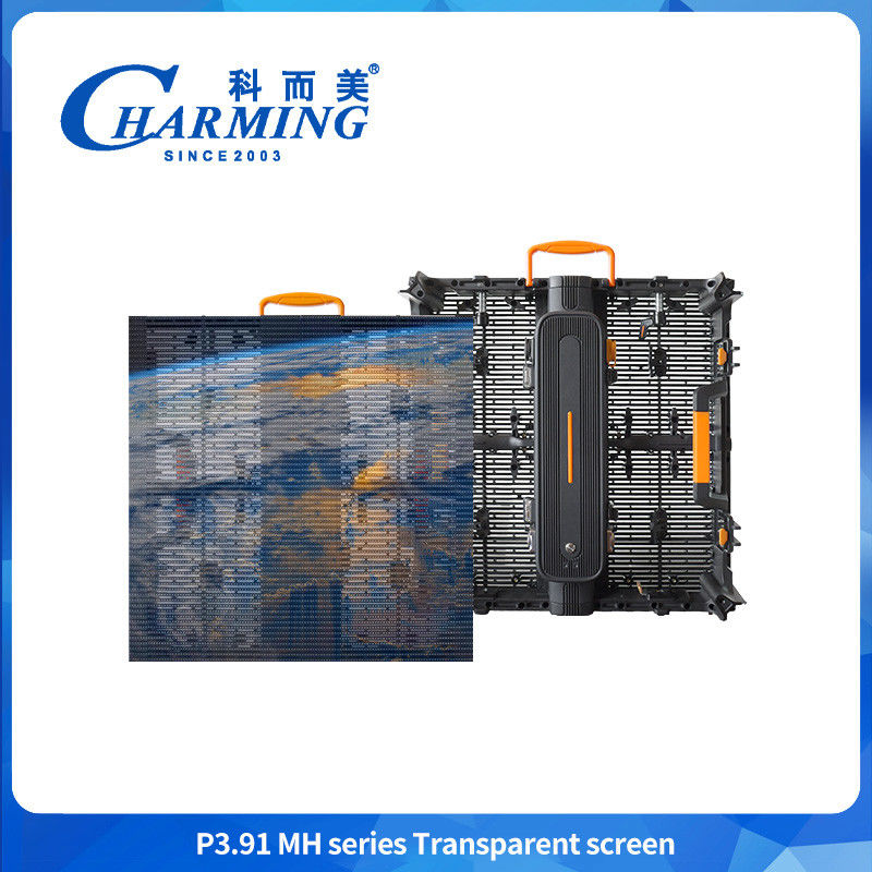 Ultra Lightweight Outdoor Curtain LED Display IP65 Ecrã 4K de alta transparência 3.91mm