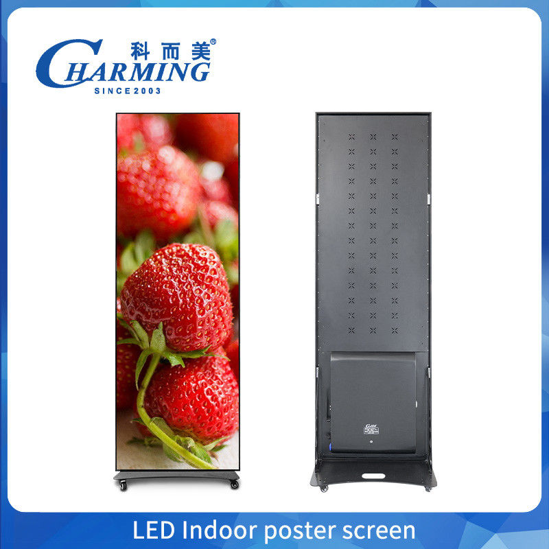 Ecrã de cartaz LED de sinalização digital P2.5 P2 P1.86 Ecrã de reprodução de vídeo LED de parede em cores completas