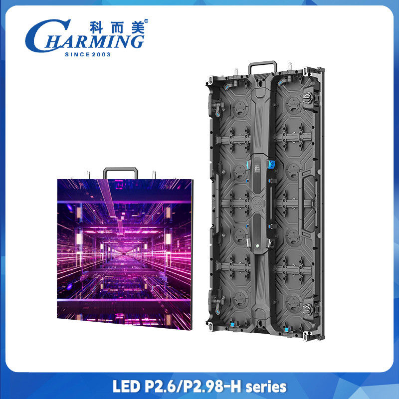 Aluguel LED Display Indoor Outdoor Full Color Led parede P2.6 Led Video Parede 500x500mm Escreens de Display de Alumínio fundido a óleo