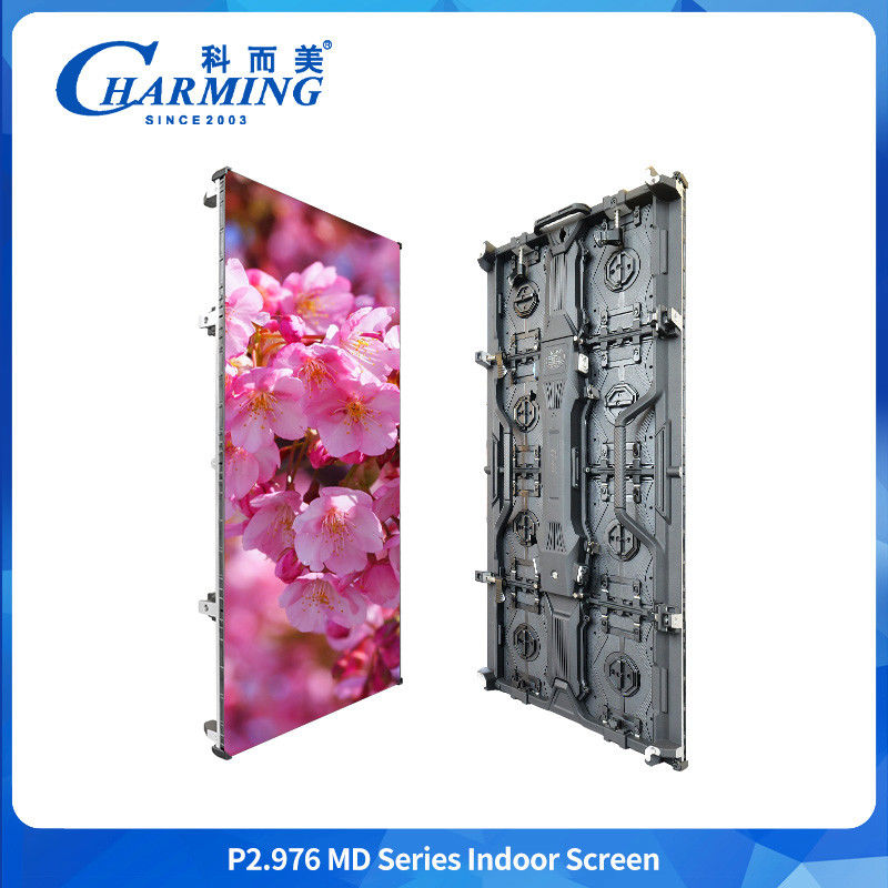 P2.98 Displays de parede LED internos Ecrã flexível para aluguer de publicidade