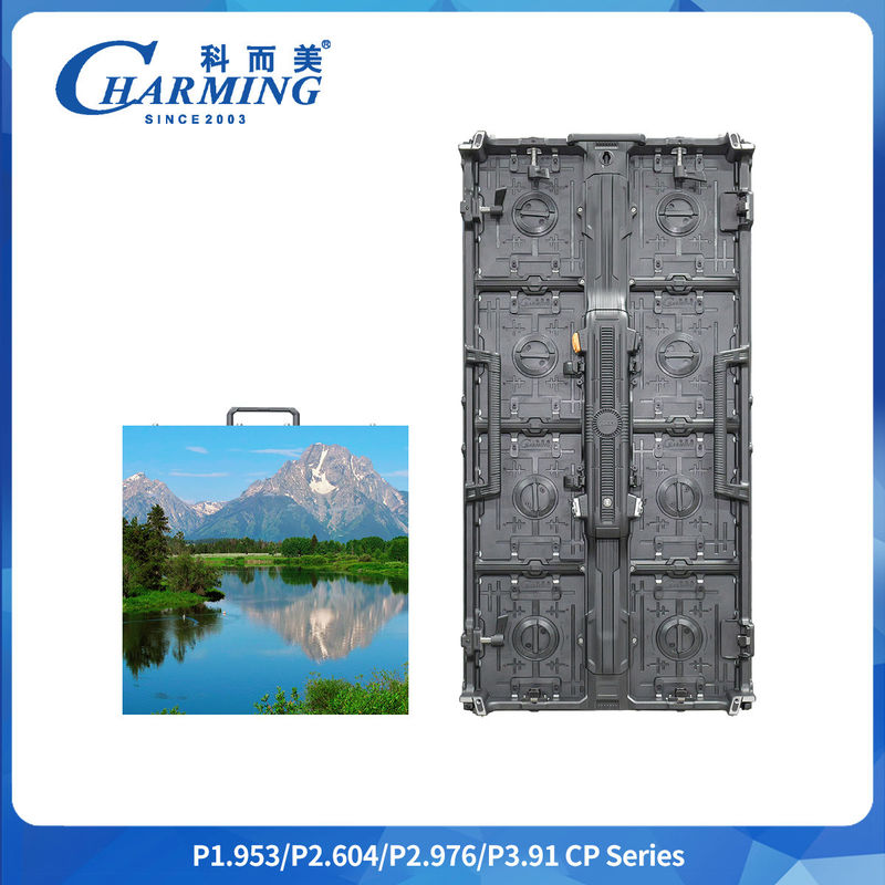 7680Hz Manutenção dianteira e traseira 14-16bit P2.6/2.98/3.91 Curva regular Flexível CP Series LED Video Wall Rental Screen Display