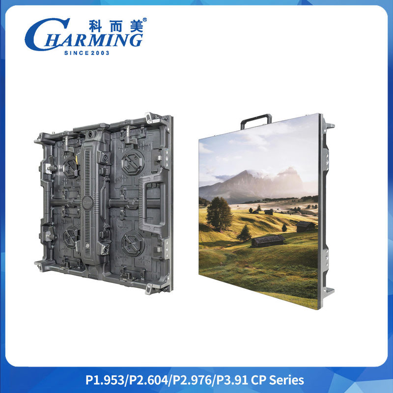 Voltagem de trabalho do ecrã AC 220V/(110V) ±15% P2.6/2.98/3.91 CP Series Outdoor LED Video Wall With Truss Connection Keyhole