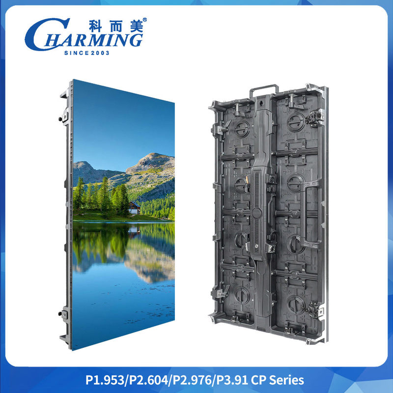 Alta definição P1.9-3.91 7680hz taxa de atualização Cp série 500*500/1000mm Staggered Splicing Rental Regula curva exterior e interior Flexível Led Video Wall