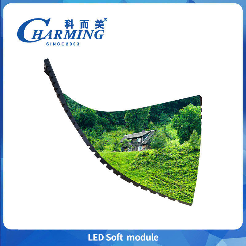 Alto desempenho P2.5 módulos indoor LED suave 800cd/m2 módulo LED Full Color IP40 módulo de tela LED flexível para shopping mall