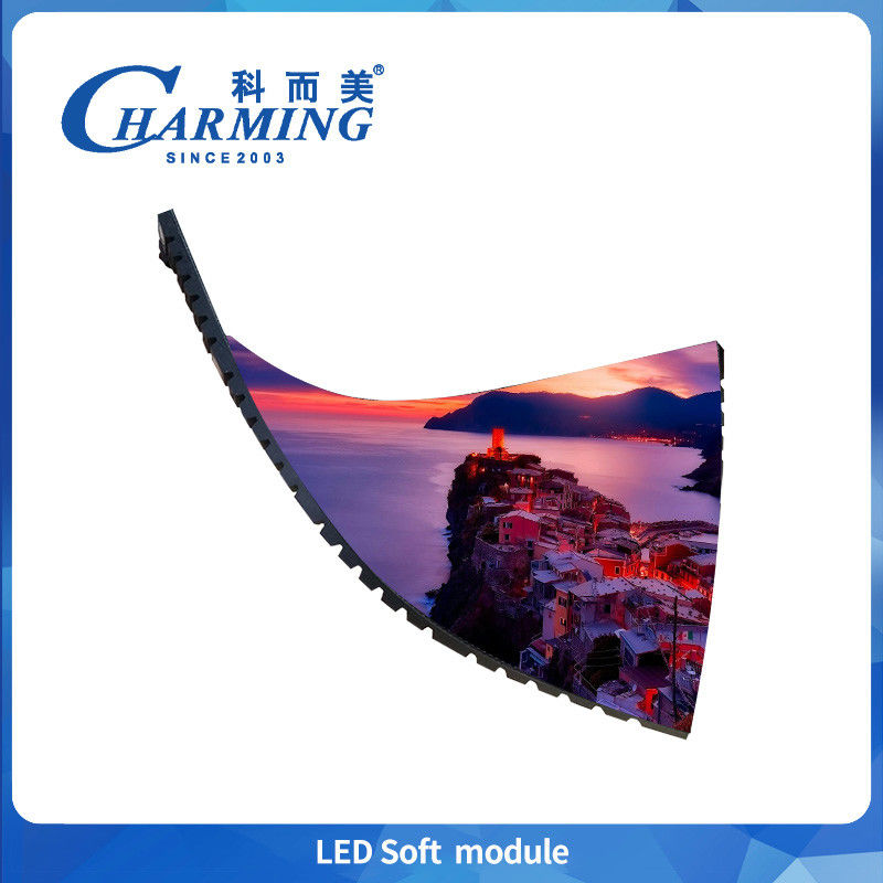 4k P2 P2.5 P3.076 Modulo Soft Led Indoor 400-800 Alto brilho Rgb LED Flexible Display