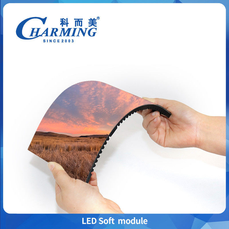 Ecrã de Display LED flexível Módulo LED macio Ecrã de publicidade LED curvo para interiores P1.86 P2 P2.5 P3