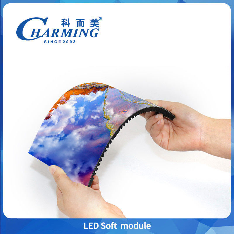 Manutenção frontal criativa Flexível HD Soft Led Module P1.86 P2 P2.5 P3 Curva de publicidade Display redondo Semi-círculo Led Screen