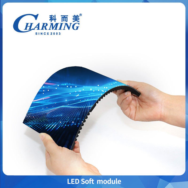 Módulo Soft Led Interior RGB P3 P3.076 P4 Splicing sem costura de alto contraste para tela espiral