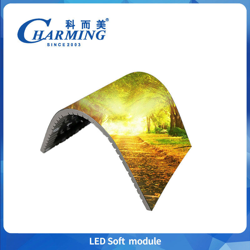 Módulo Soft Led Interior P2 P2.5 P3 Ip40 Nível de Proteção Splicing Sem Secções 4k Exibição de Alta Definição para tela cilíndrica