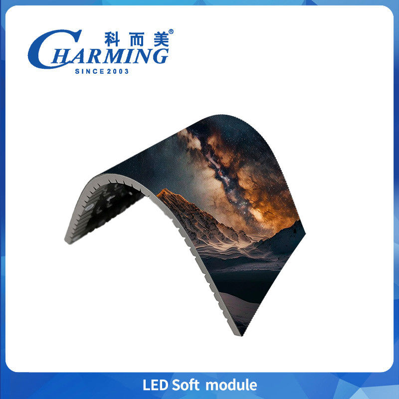 LED Soft Module P3 3Mm Indoor Full Color Display Board Curvo Video Wall Flexível Led Screen para publicidade