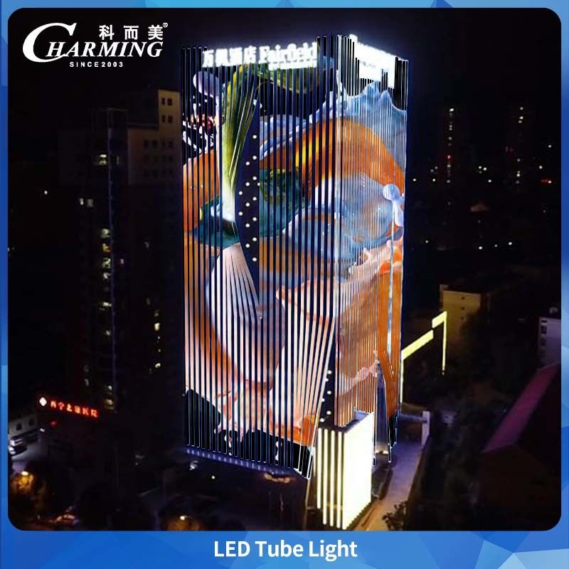 Tubo de Luz LED Exterior U38-1000  1000*38*58MM IP65 Liga de Alumínio+PC Iluminação Linear Externa Variada