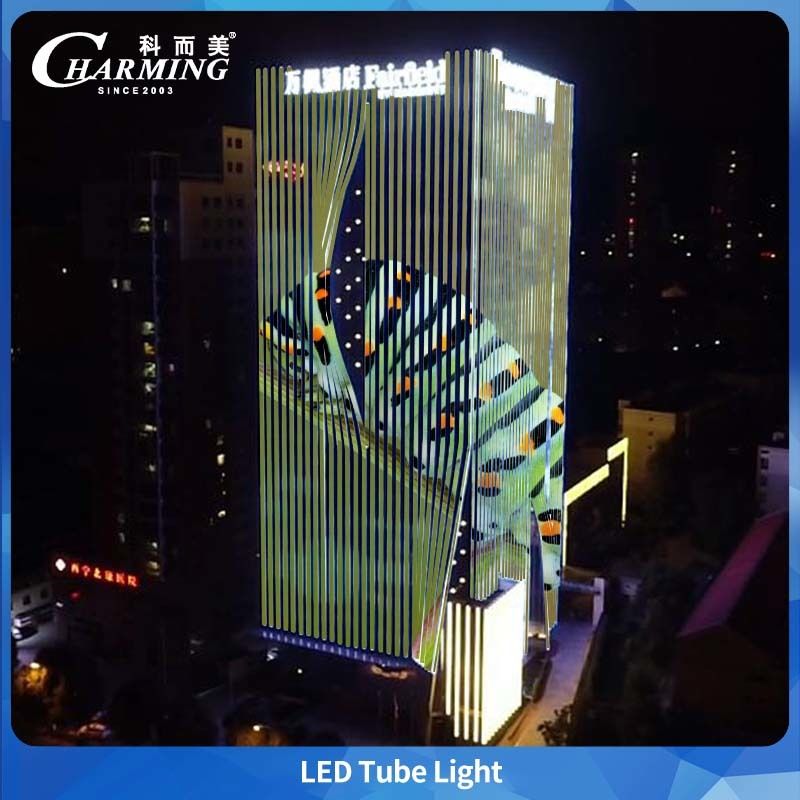 Suporte de Liga de Alumínio RGB Led Mini Tubo de Luz IP65 Impermeável para Exterior