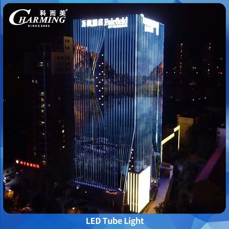 Tubo de Luz LED SMD5050 IP65 para PC Cover para Publicidade em Edifícios Exteriores