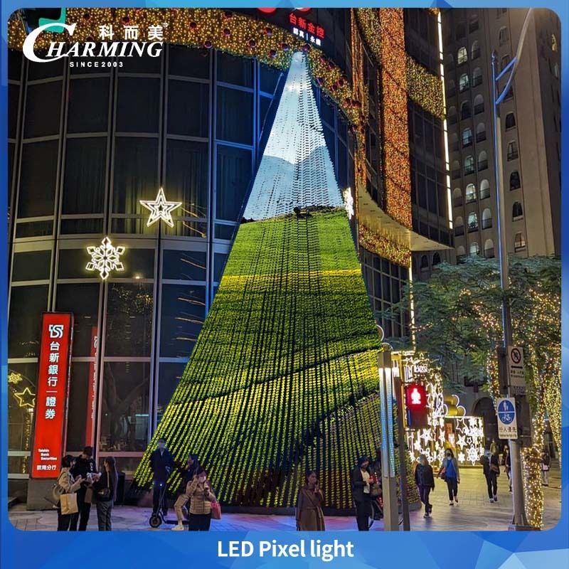 Charmosa luz de pixel LED com ponto de ruptura Resumo RGB pode atingir ângulo de 180 ° para iluminação de edifícios arquitetônicos