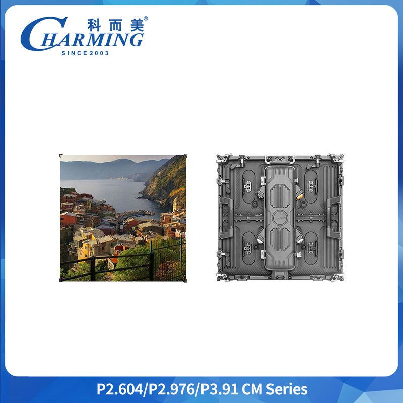 Tela LED de publicidade externa P3.91 IP65 à prova d'água, display LED 500x500MM SMD1921, gabinete de alumínio fundido