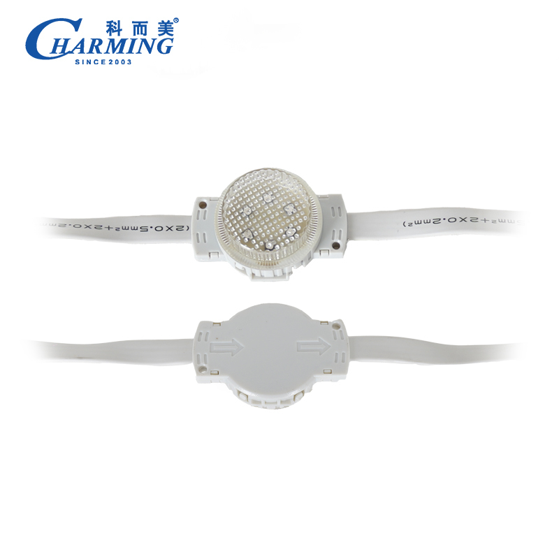 Luz de pixel LED de alto brilho à prova d'água IP66, 40x27,3mm, luz pontual 40D para decoração de Natal e edifícios