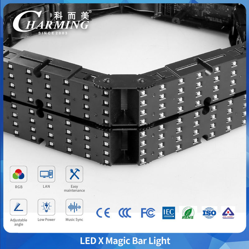 LED Magic Bar Luz RGB expansível flexível com cores completas para locais de entretenimento