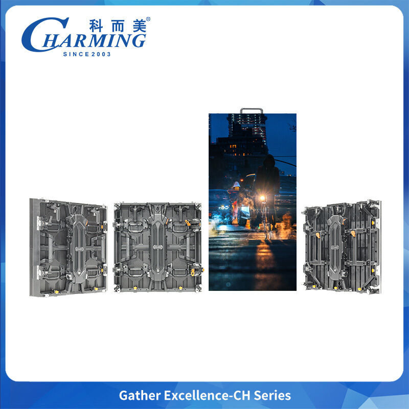 Display LED de aluguer combinando espessura de 84 mm e peso mínimo de 6,6 kg para transporte e instalação rápida