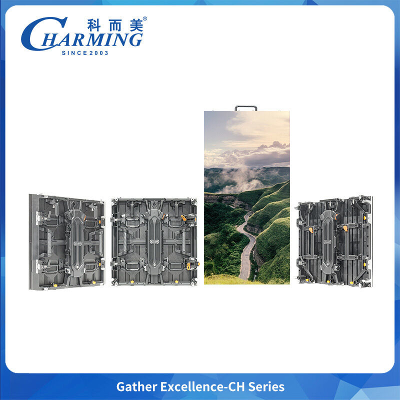 Display LED para aluguel, gabinetes flexíveis P3.91 leves com acesso frontal e traseiro e estrutura reforçada de alumínio fundido, proporcionando refrigeração
