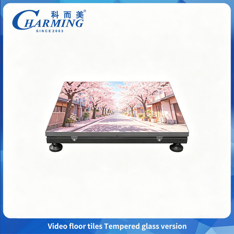 7680Hz Tempered Glass Cover and Potting Process Dance Floor Wear-resistant for Wedding